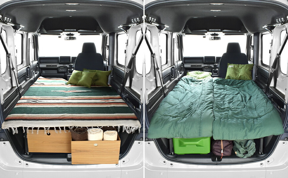 楽天市場】N-VAN ベッドキットフルタイプ m.flat ファブリック type C