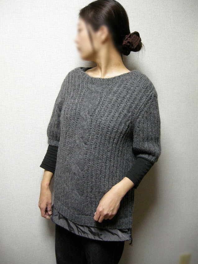 楽天市場】【MONCLER/モンクレール/フリル付 半袖ケーブルニット