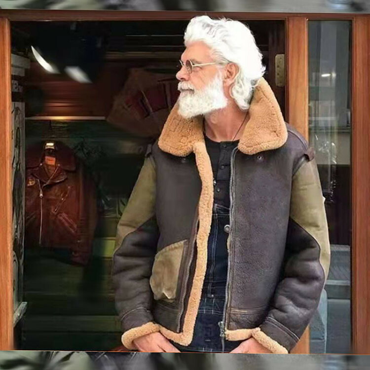 楽天市場】B3 フライトジャケット ムートン コート 馬革 切り替え羊革