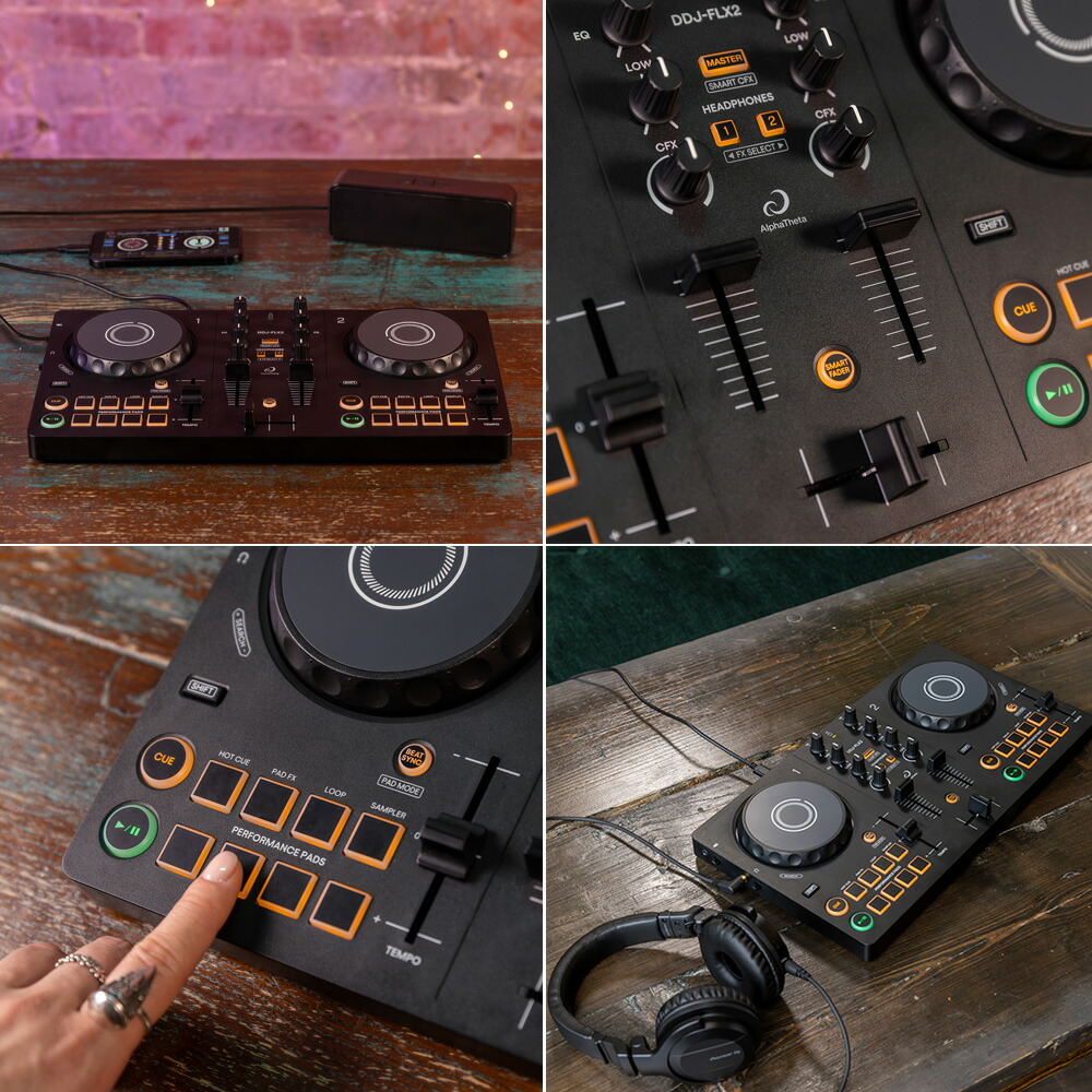 楽天市場】AlphaTheta DJコントローラー DDJ-FLX2 + ヘッドホン HDJ
