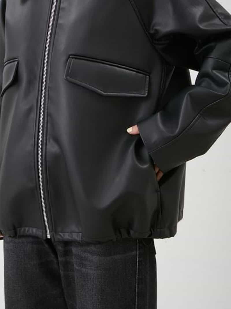 楽天市場】【SALE／30%OFF】ステンカラーフェイクレザーブルゾン Mila
