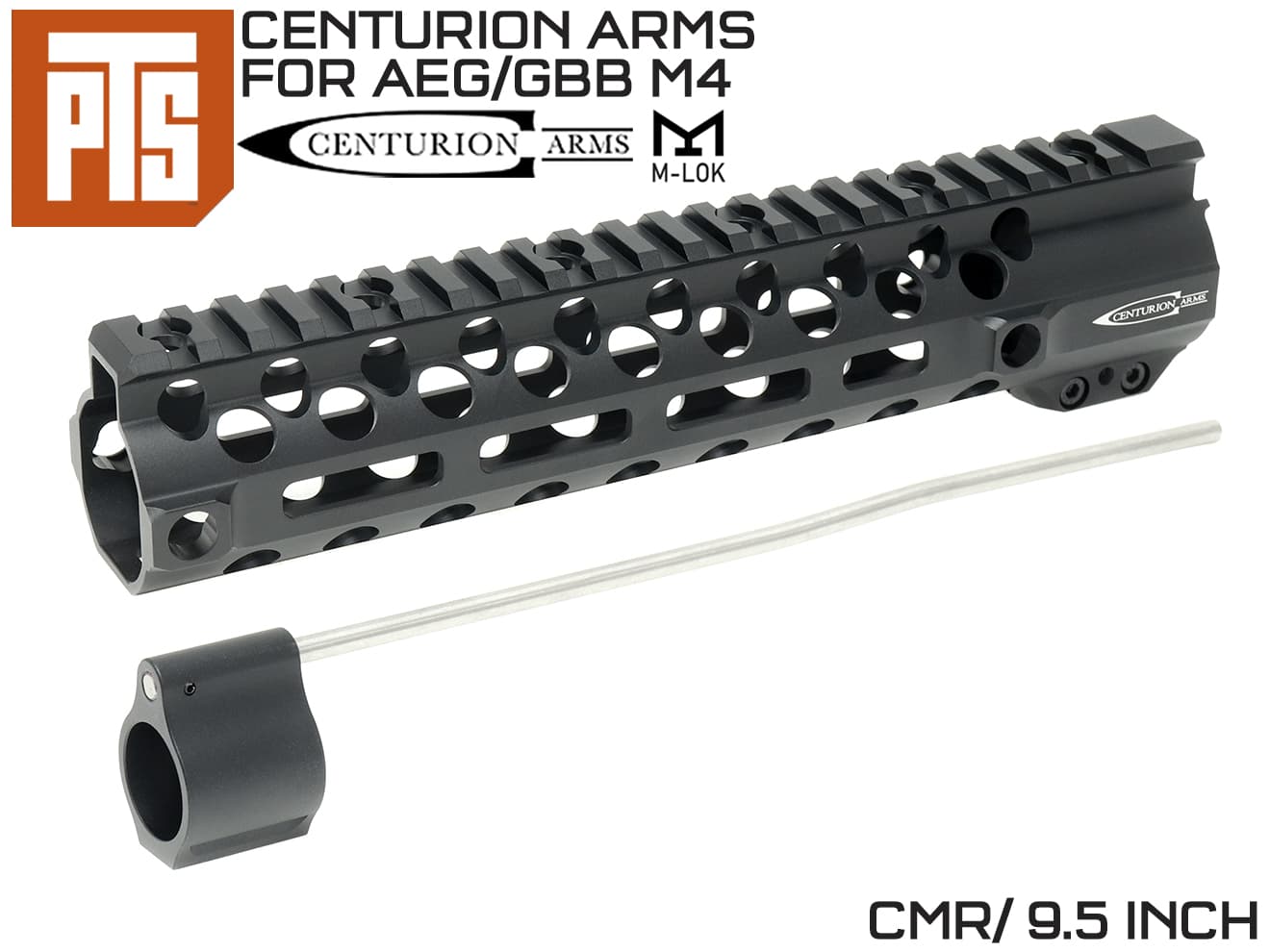 楽天市場】【正規品】PTS Centurion Arms CMR M-LOKレール 9.5インチ