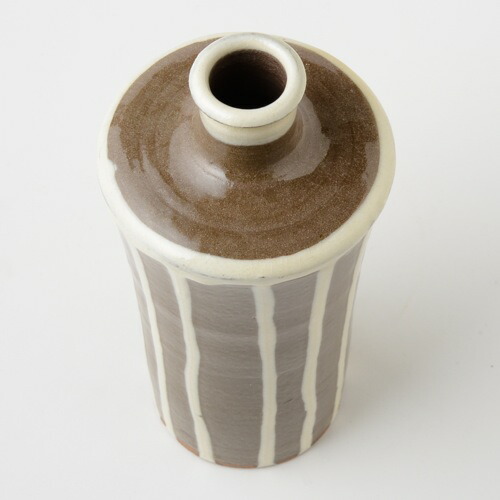 楽天市場】丹波立杭焼 俊彦窯 灰釉流掛ローソク徳利 大 : みんげい