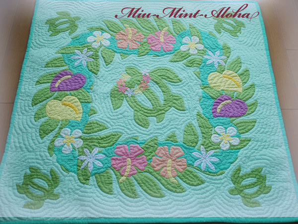 楽天市場】ハワイアンキルト キット しつけ済み タペストリー 初心者