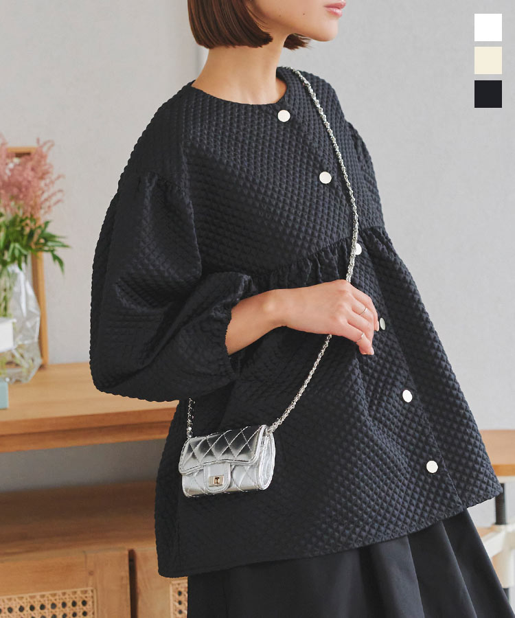 楽天市場】≪ 特別セール ≫ ボリュームスリーブ ジャガード トップス