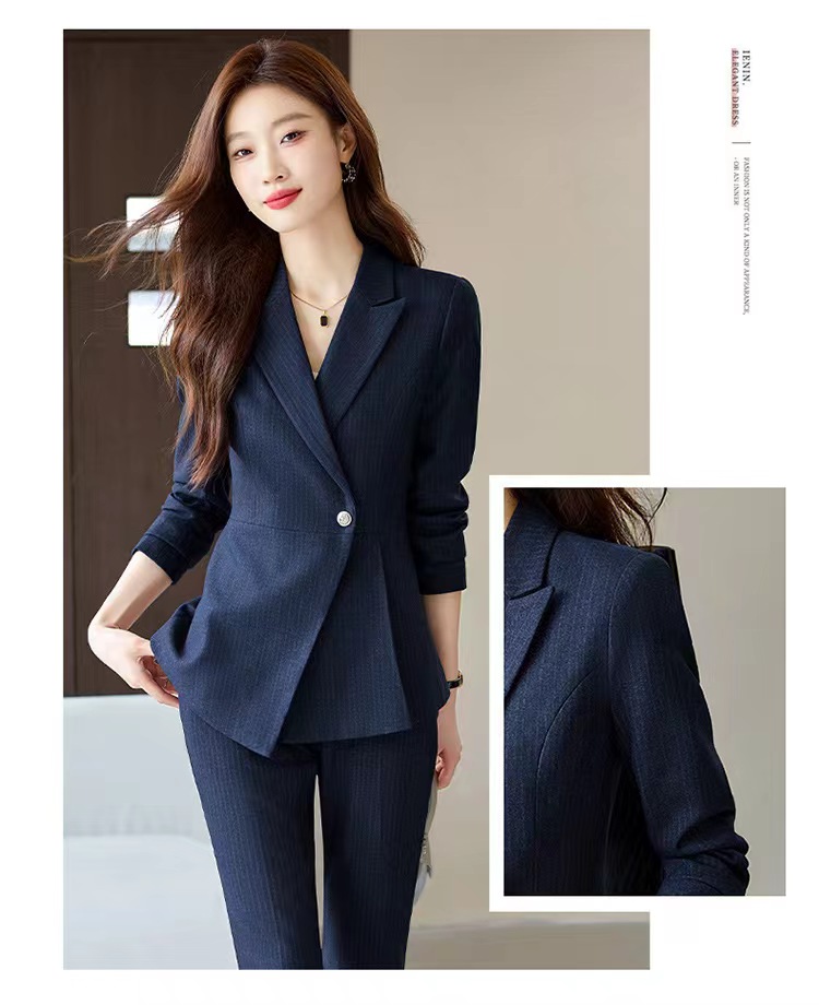 楽天市場】パンツスーツ セットアップ 長袖 通勤スーツ レディース