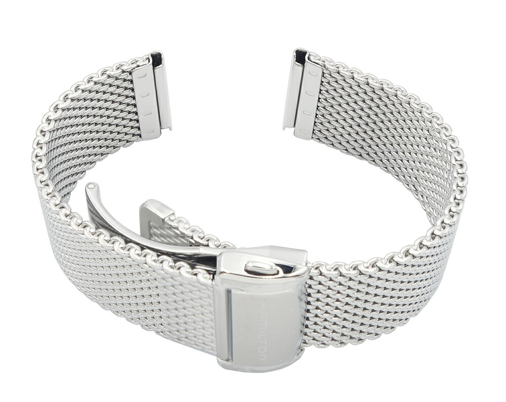 楽天市場】ハミルトン純正 ステンレススチール 20mm メッシュベルト