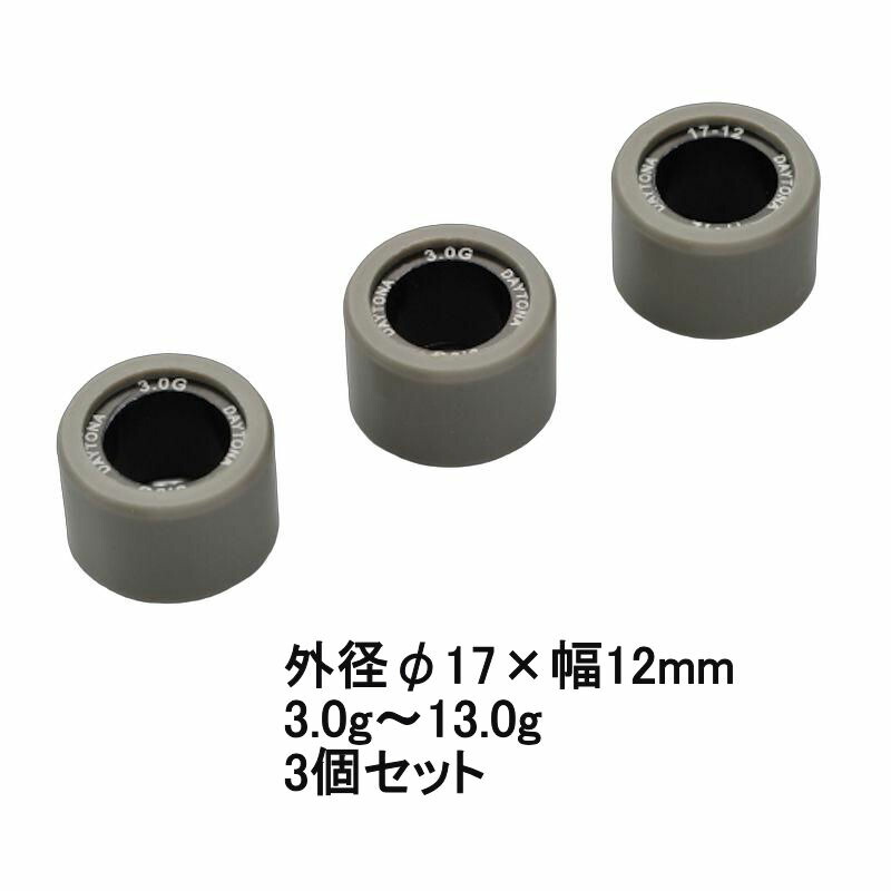 楽天市場】デイトナ DAYTONA DWR ウエイトローラー φ17×12mm スズキ