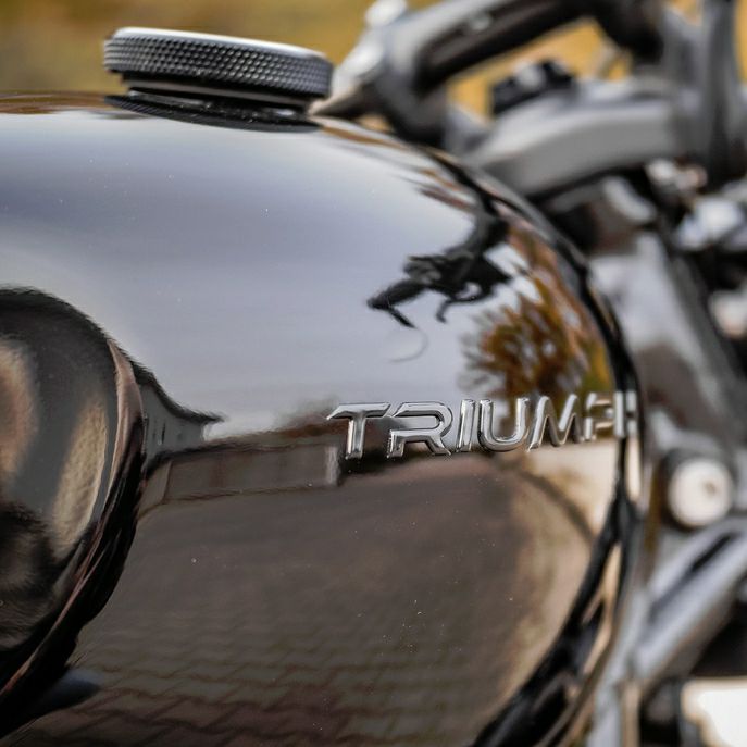 楽天市場】トライアンフ TRIUMPH 3Dロゴステッカー タンクエンブレム