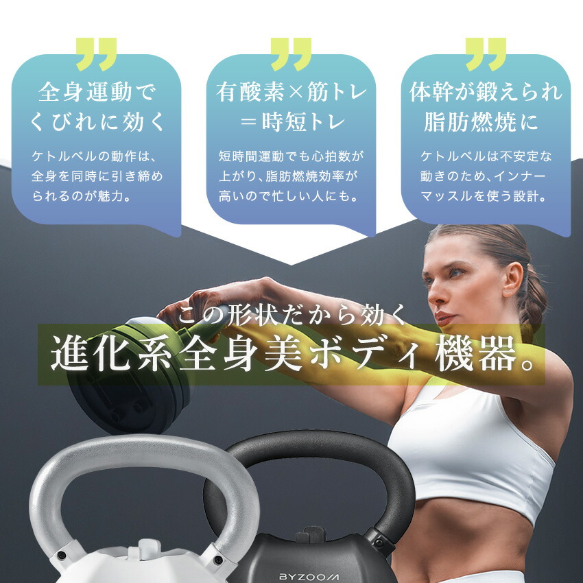 楽天市場】可変式ケトルベル 30LB (13.6kg) ホワイト ブラック Pure