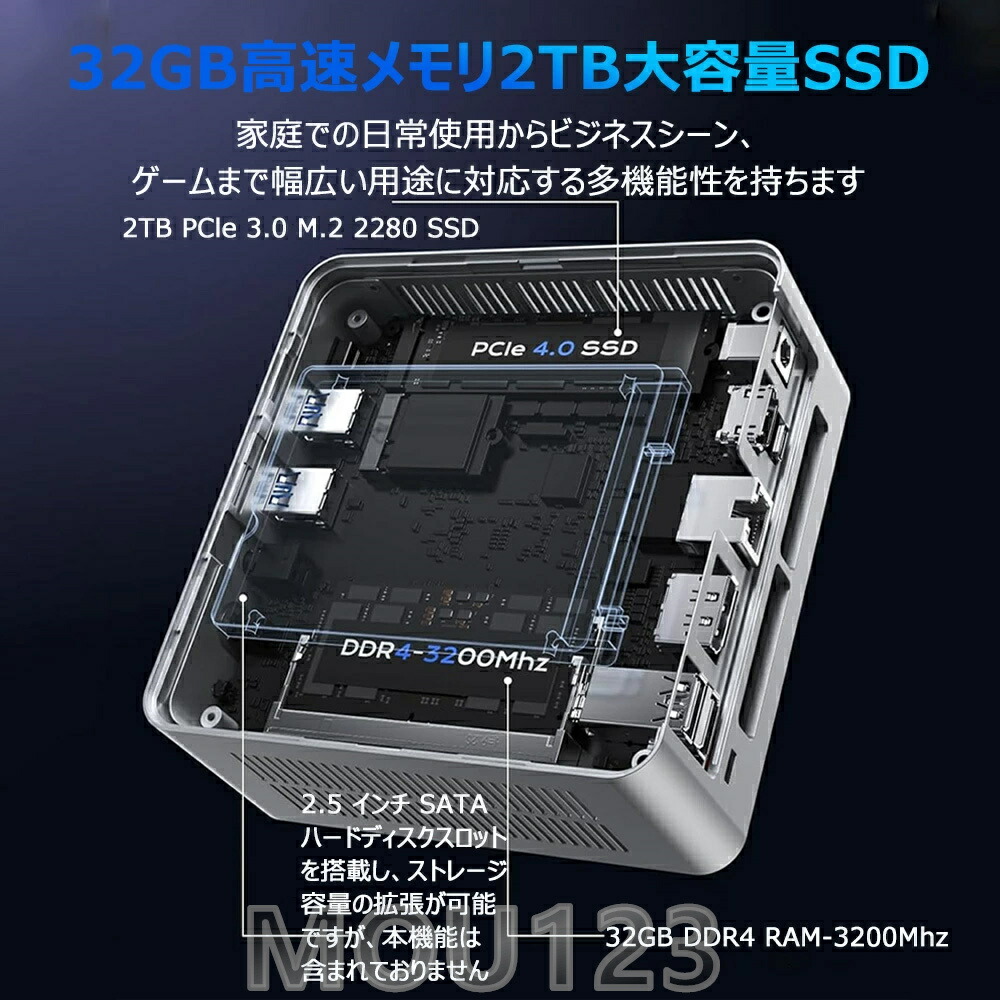 楽天市場】＼新品・office付き・WIFI搭載／ミニPC Windows11Pro ミニ