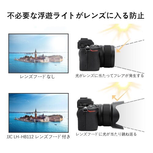 楽天市場】JJC HB-112 レンズフード 可逆式 Nikon NIKKOR Z DX 12-28mm