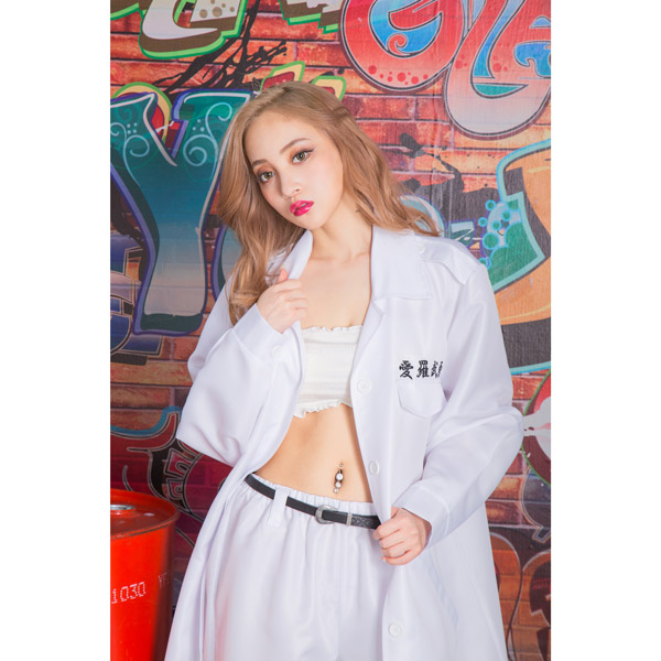 楽天市場】レディース特攻服 天下無敵 白 ホワイト 女性用 Ladies