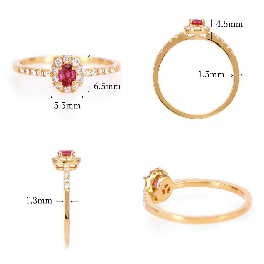 楽天市場】【鑑別書】 還暦祝い ルビー ダイヤモンド リング 非加熱