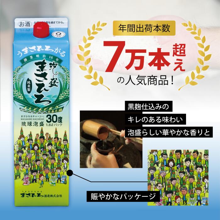 楽天市場】【公式】泡盛 紙パック まさひろ カチャーシーパック 30度