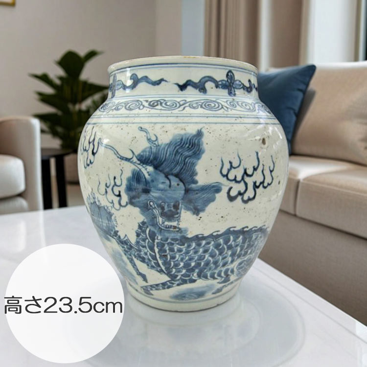 陶硯】中国青花玉殿陶硯 染付 注文 陶硯】中国青花玉殿陶硯 染付