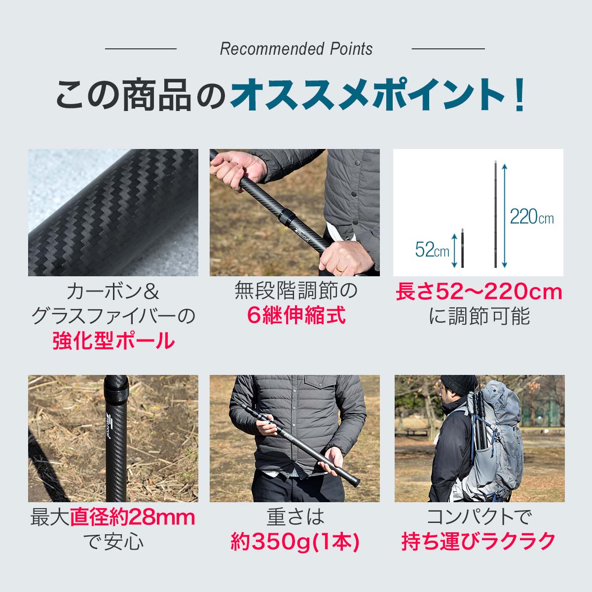 楽天市場】【楽天1位】FIELDOOR テントポール 軽量 カーボン製テント