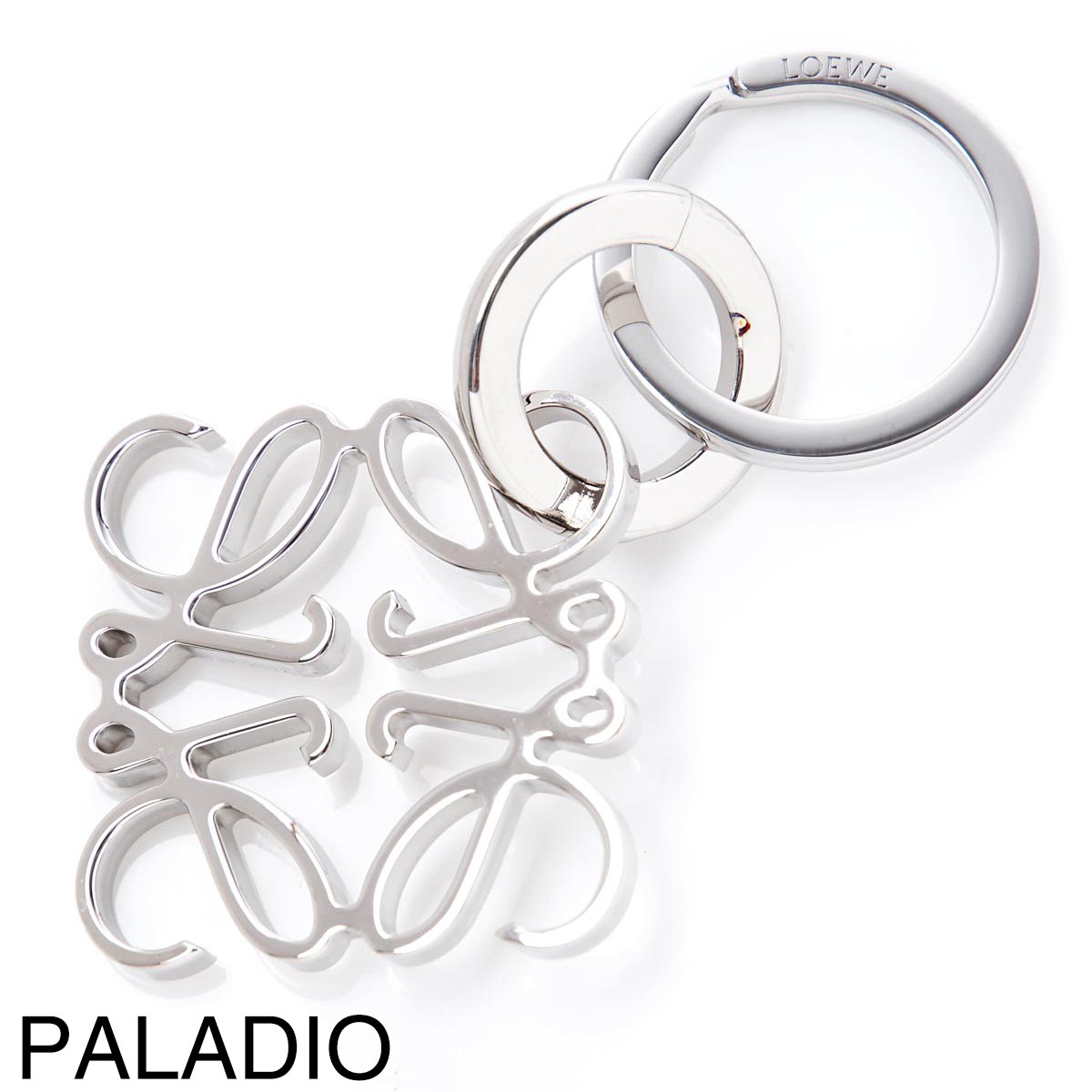 楽天市場】ロエベ LOEWE キーリング バッグチャームシルバーゴールド