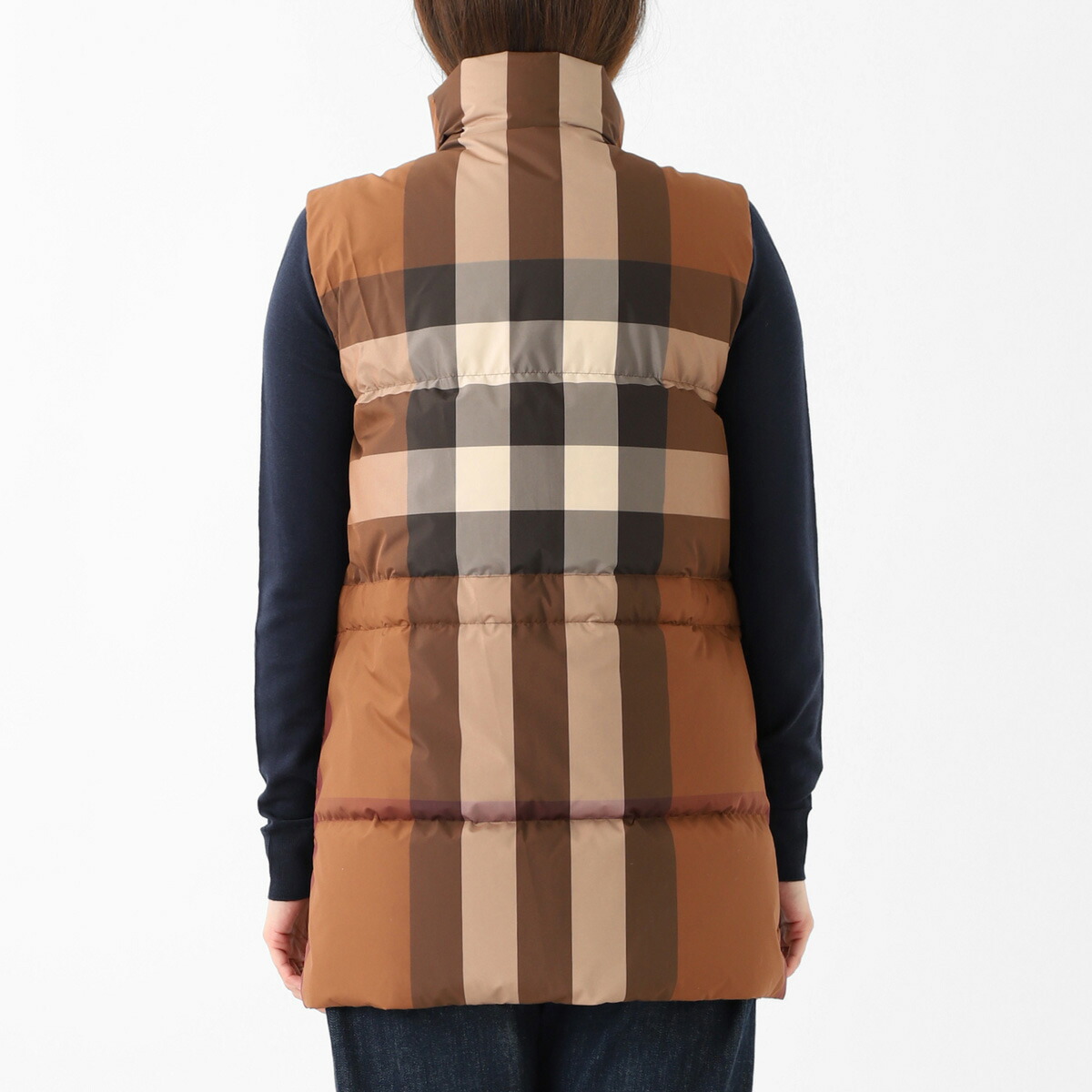 楽天市場】バーバリー BURBERRY ダウンベスト ブラウン レディース