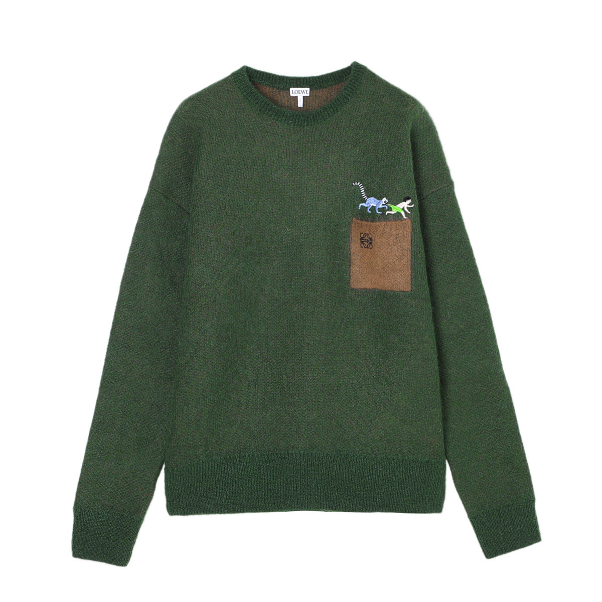 楽天市場】ロエベ LOEWE クルーネックニット グリーン メンズ