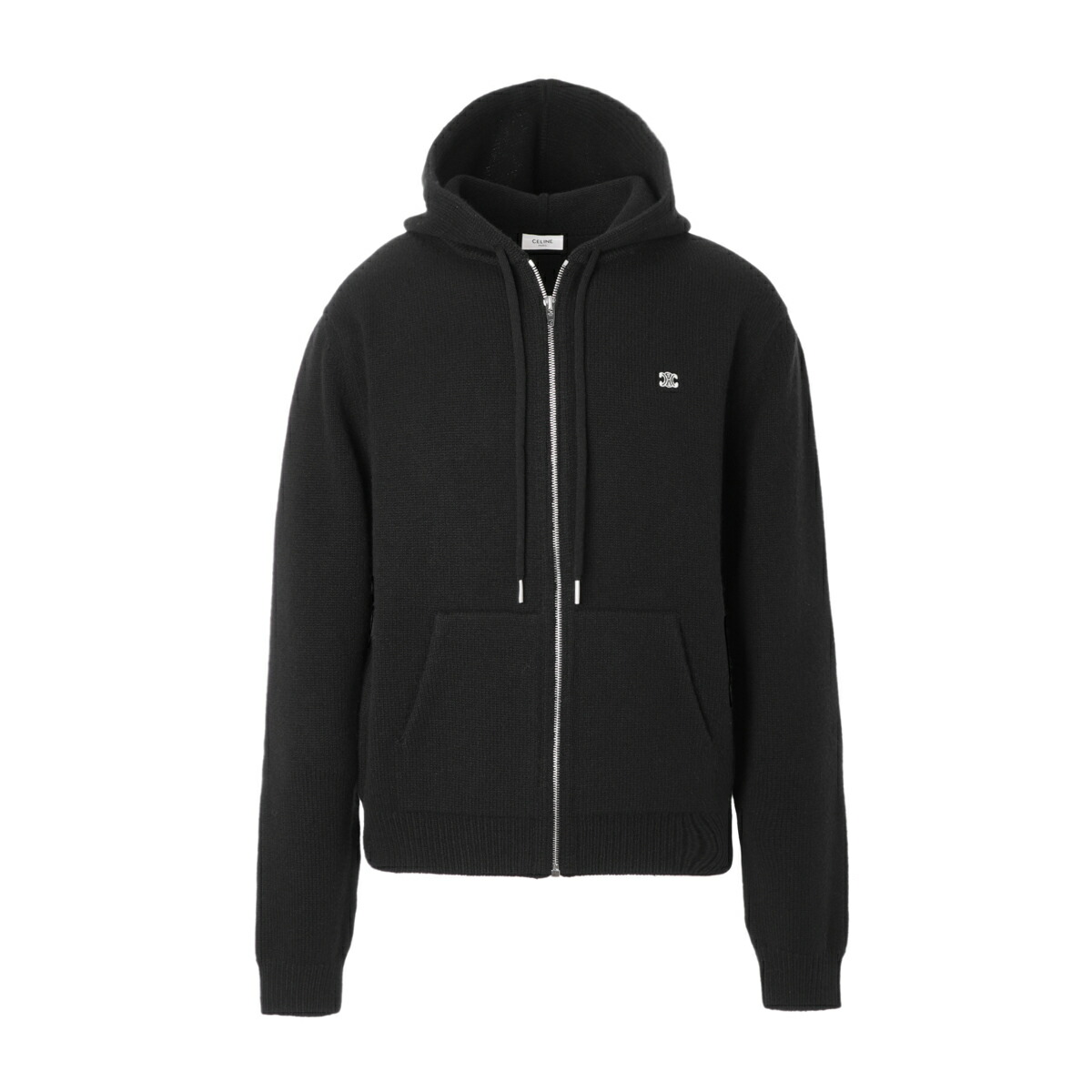 楽天市場】セリーヌ CELINE ジップアップ ニット ブラック メンズ