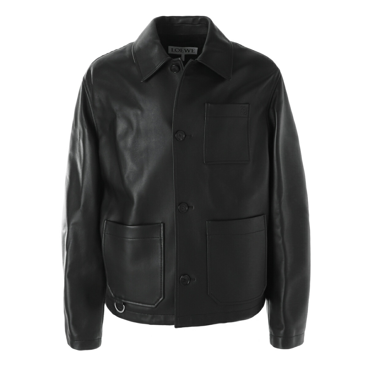 楽天市場】ロエベ LOEWE レザージャケット ブラック メンズ h526y34l86