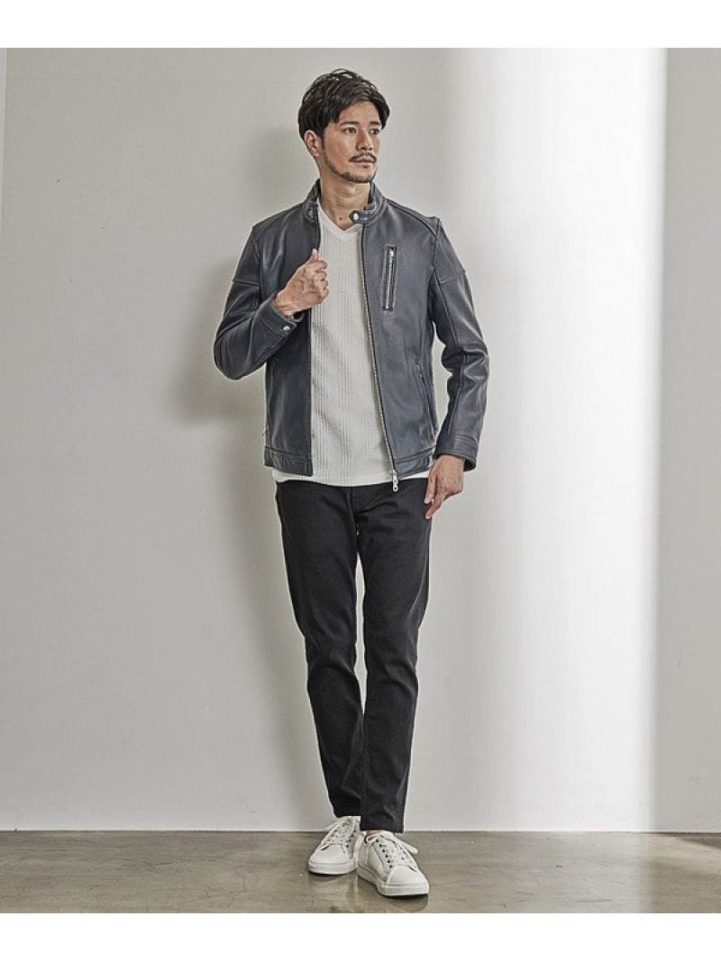楽天市場】【SALE／50%OFF】シングルライダースレザージャケット UNION