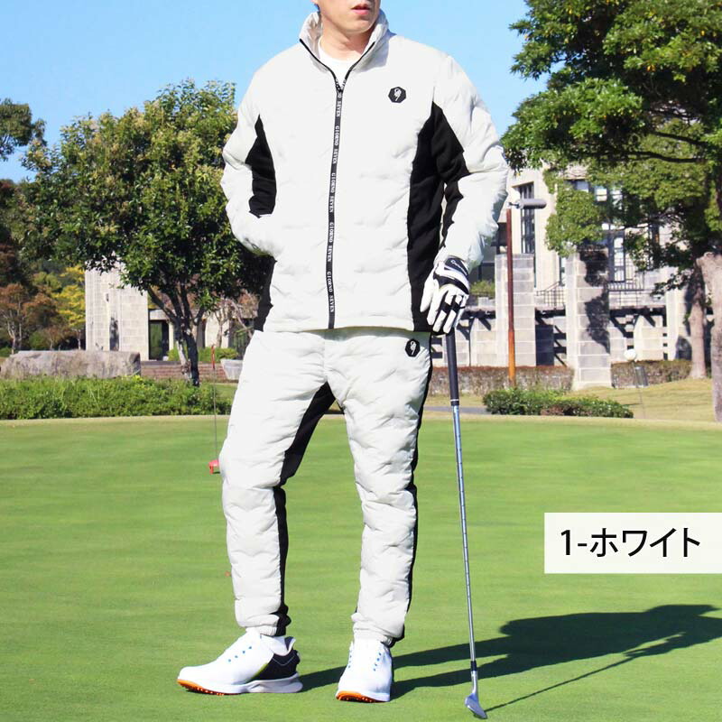 楽天市場】送料無料 ゴルフダウン上下セットアップ メンズ ゴルフ