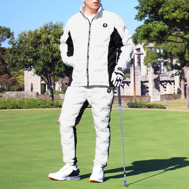楽天市場】送料無料 ゴルフダウン上下セットアップ メンズ ゴルフ