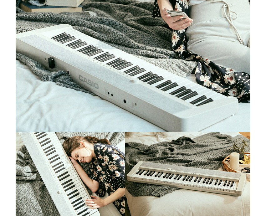 楽天市場】カシオ61鍵盤キーボード CT-S1 白 テーブル型スタンド＆椅子