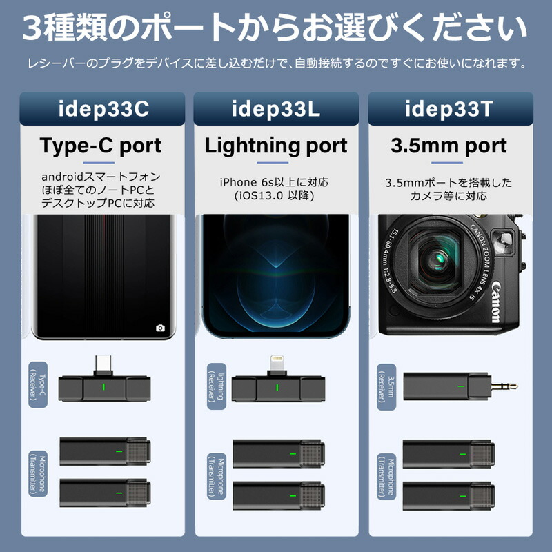 楽天市場】ワイヤレスマイク ピンマイク 2個セット 充電ケース ラべ