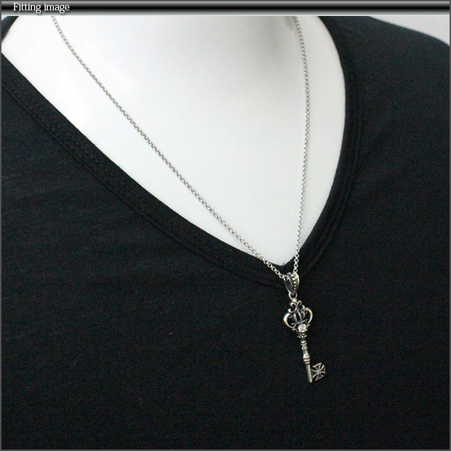 楽天市場】シルバー925 鍵 アイアンクロス クラウンキーペンダント