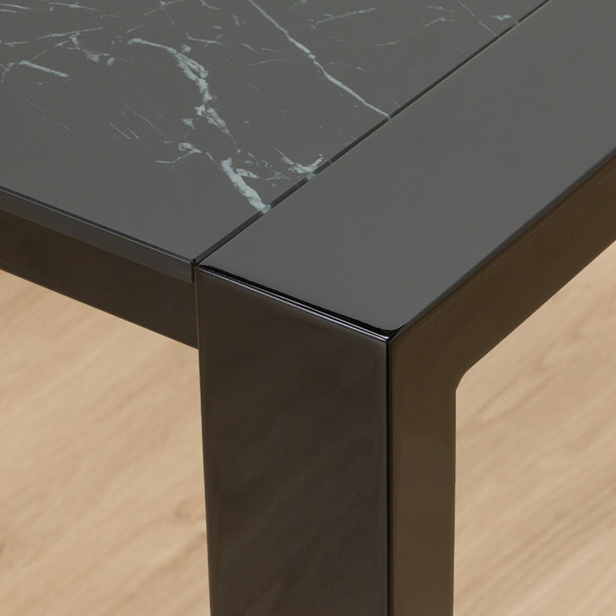 楽天市場】伸長式ダイニングテーブル (160/200 BK ES01) ニトリ 【配送