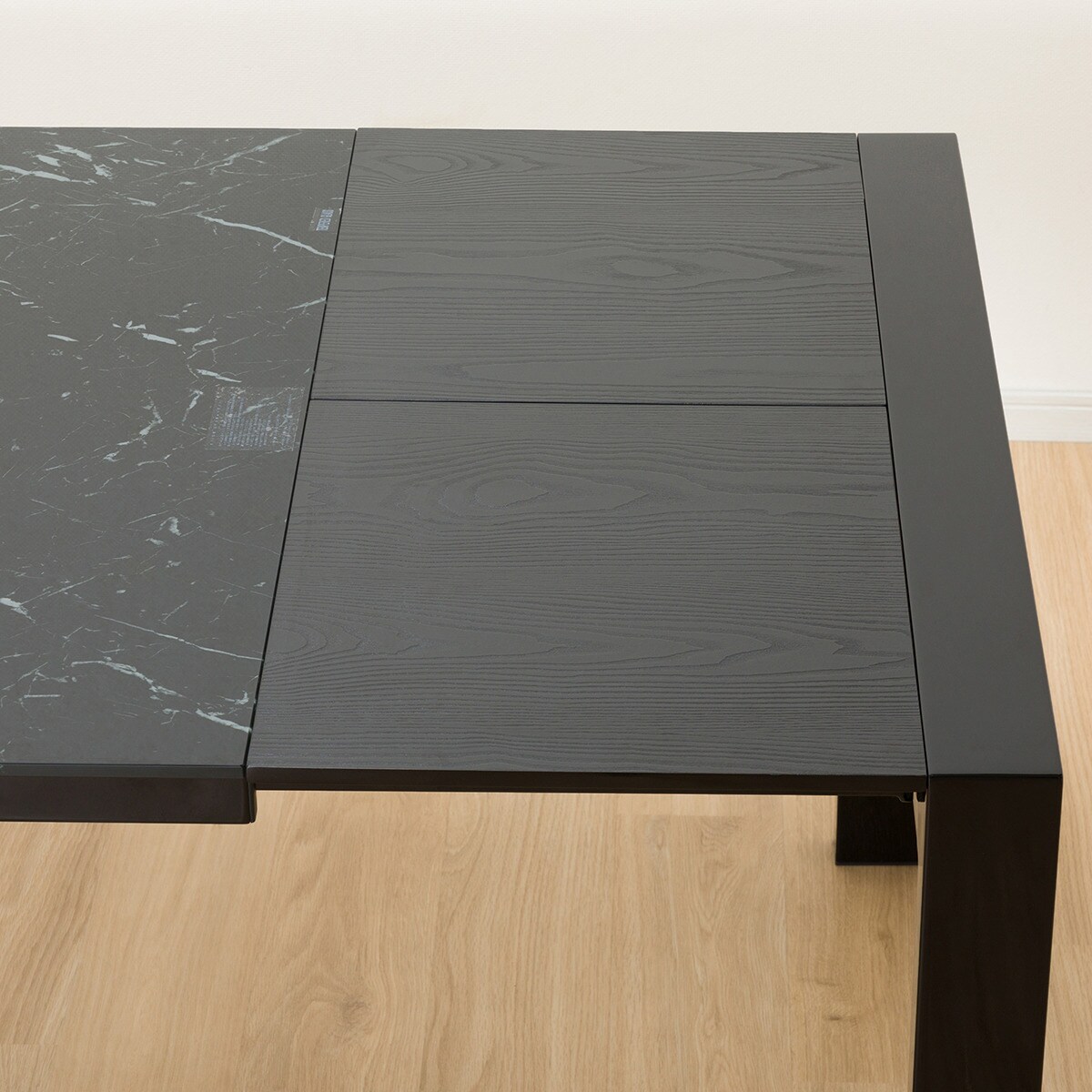 楽天市場】伸長式ダイニングテーブル (160/200 BK ES01) ニトリ 【配送