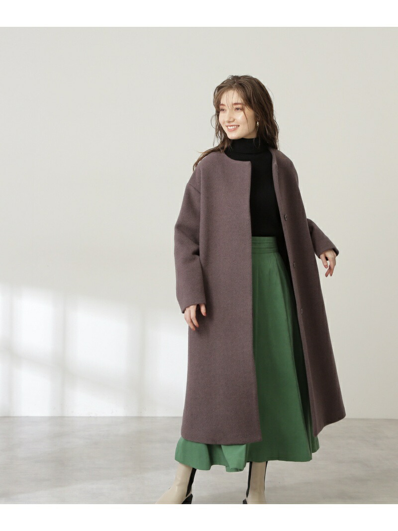 楽天市場】【SALE／60%OFF】アンゴラビーバーノーカラーコート《S Size