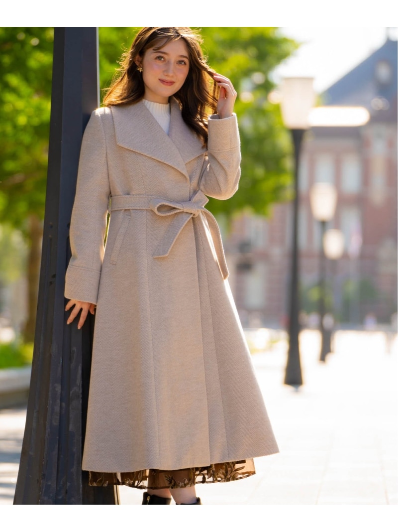 楽天市場】【SALE／70%OFF】ヘリンボーンビックカラーコート Noela