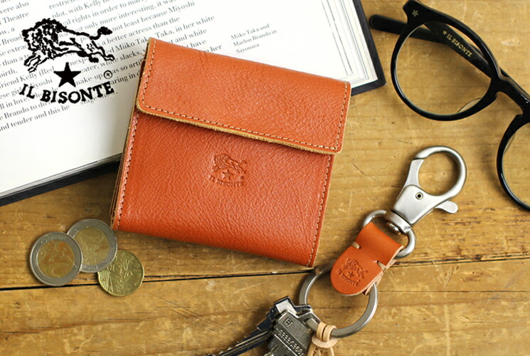 楽天市場】イルビゾンテ 財布 二つ折り財布 スクエアレザーウォレット