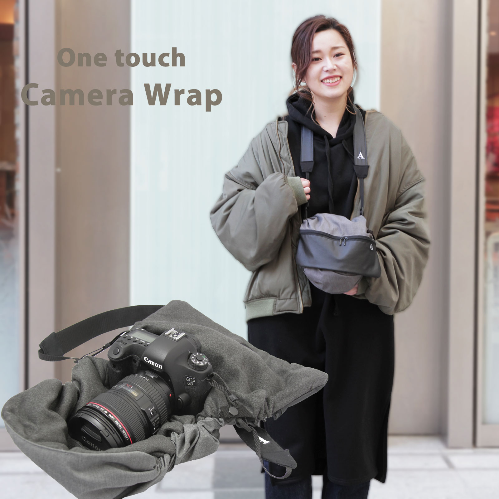 楽天市場】カメララップ レンズを付けたまま一眼レフを収納&持ち運び