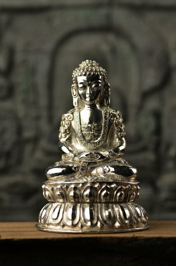楽天市場】釈迦如来 銀製打ち出し仏 : 仏像仏画チベット美術卸の天竺堂