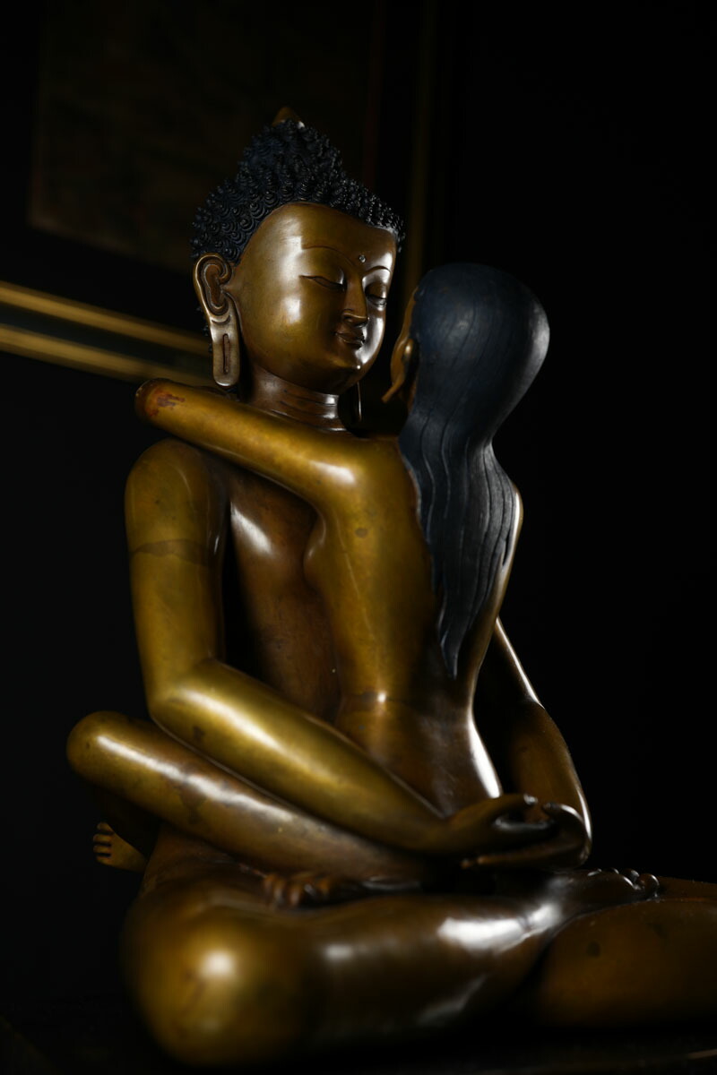 楽天市場】歓喜仏（ヤブユム）銅造彫金仕上げ : 仏像仏画チベット美術