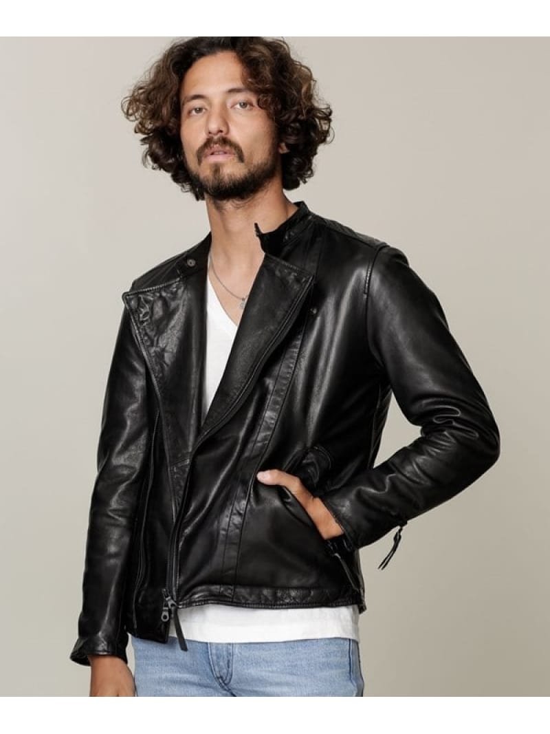 楽天市場】【SALE／50%OFF】オイルドレザー セミダブル ライダース