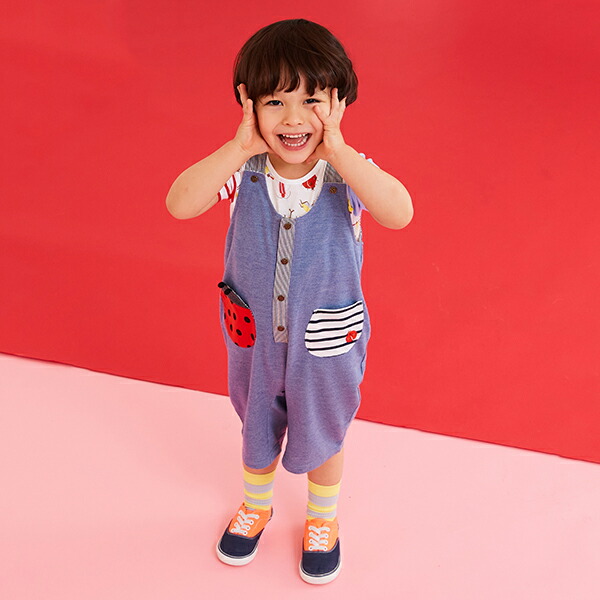 楽天市場】ベイビーチアー(baby cheer)てんとう虫サロペット