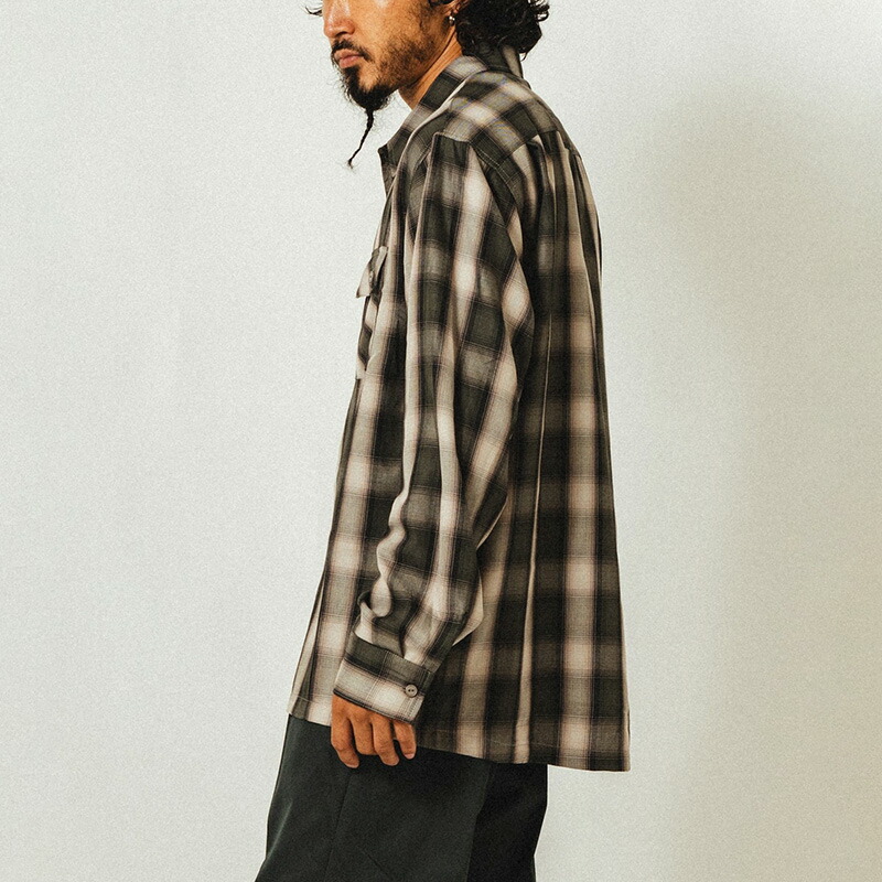 楽天市場】ビッグマイク 長袖シャツ BIG MIKE レーヨン混 オンブレ