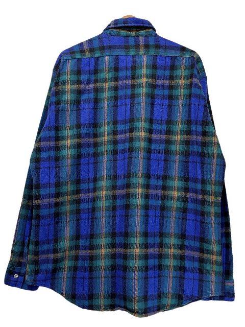 楽天市場】USA製 70s~80s FIVE BROTHER Check Flannel L/S Shirt 青緑