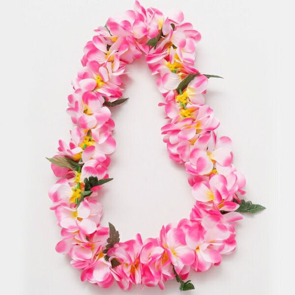 楽天市場】プルメリア レイ フラダンス 首飾り ハワイアン 赤