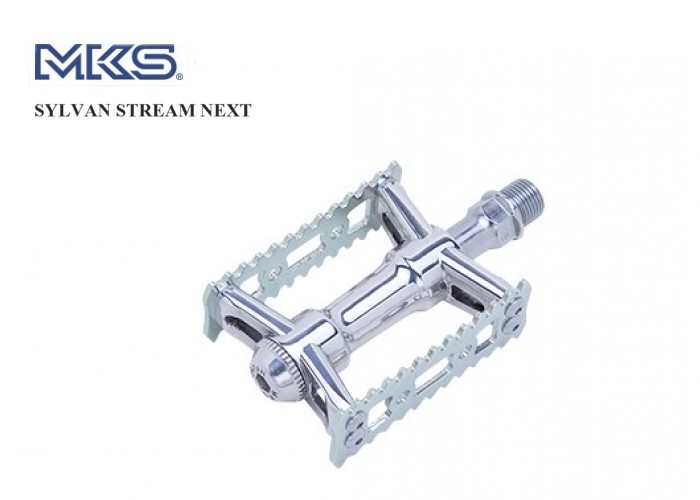 三ヶ島製作所 MKS SYLVAN STREAM NEXT ペダル シルバー 9/16インチ