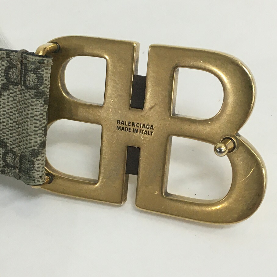 楽天市場】【送料無料】BALENCIAGA BBバックル バレンシアガ レザー
