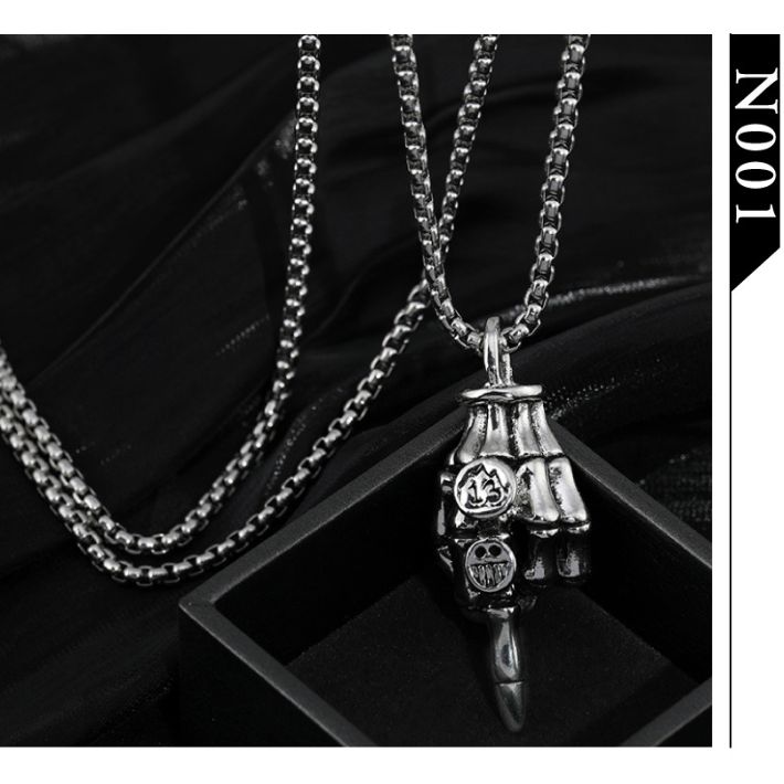 楽天市場】ポイント5倍ユニセックス ネックレス スカル 骸骨 スマイル