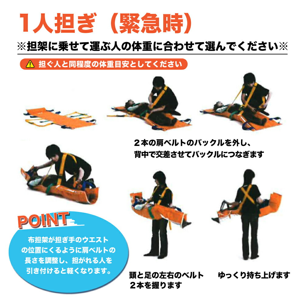 楽天市場】日本製 救護用ベルカ担架 簡易 布担架 ベルカ SB-180