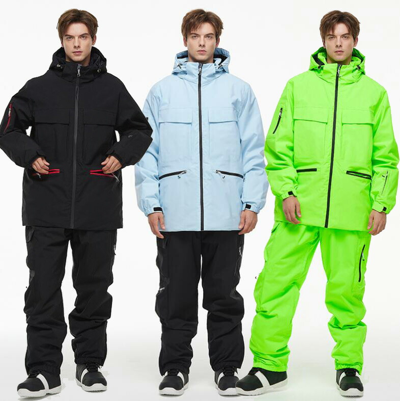 楽天市場】【送料無料】スノボーウェア 韓国風 上下セット 暖かい